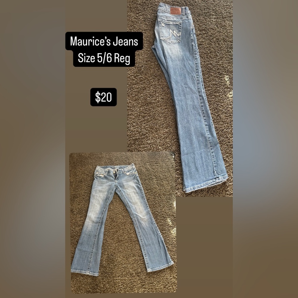 Maurices Light Blue Flare Jeans